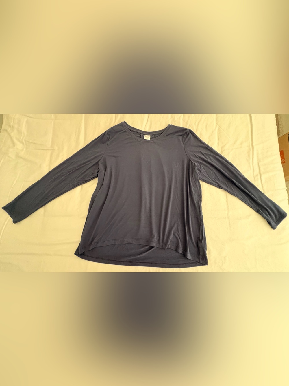 Athleta Navy Long-Sleeve With Ease Long Sleeve Top
